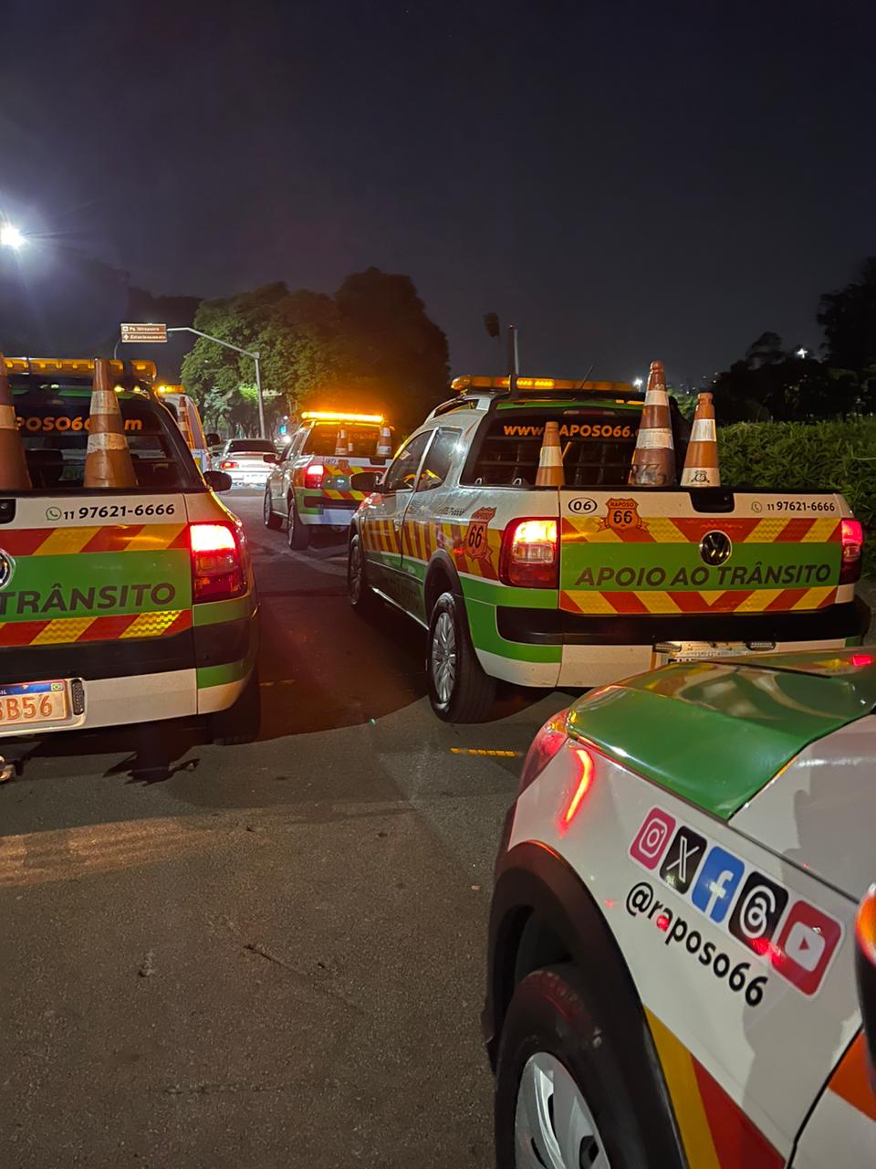 Viatura da Raposo 66 utilizada em operações de apoio ao trânsito